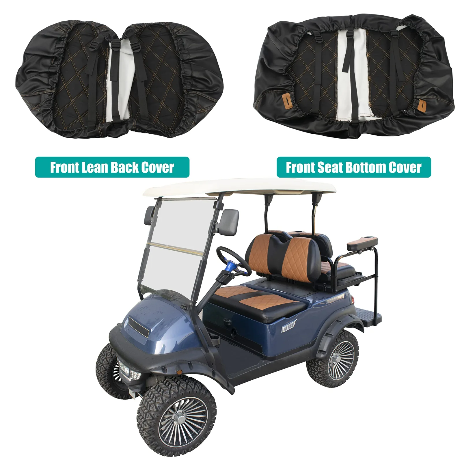 NOKINS Diamond Seat Covers for Club Car Precedent image 4