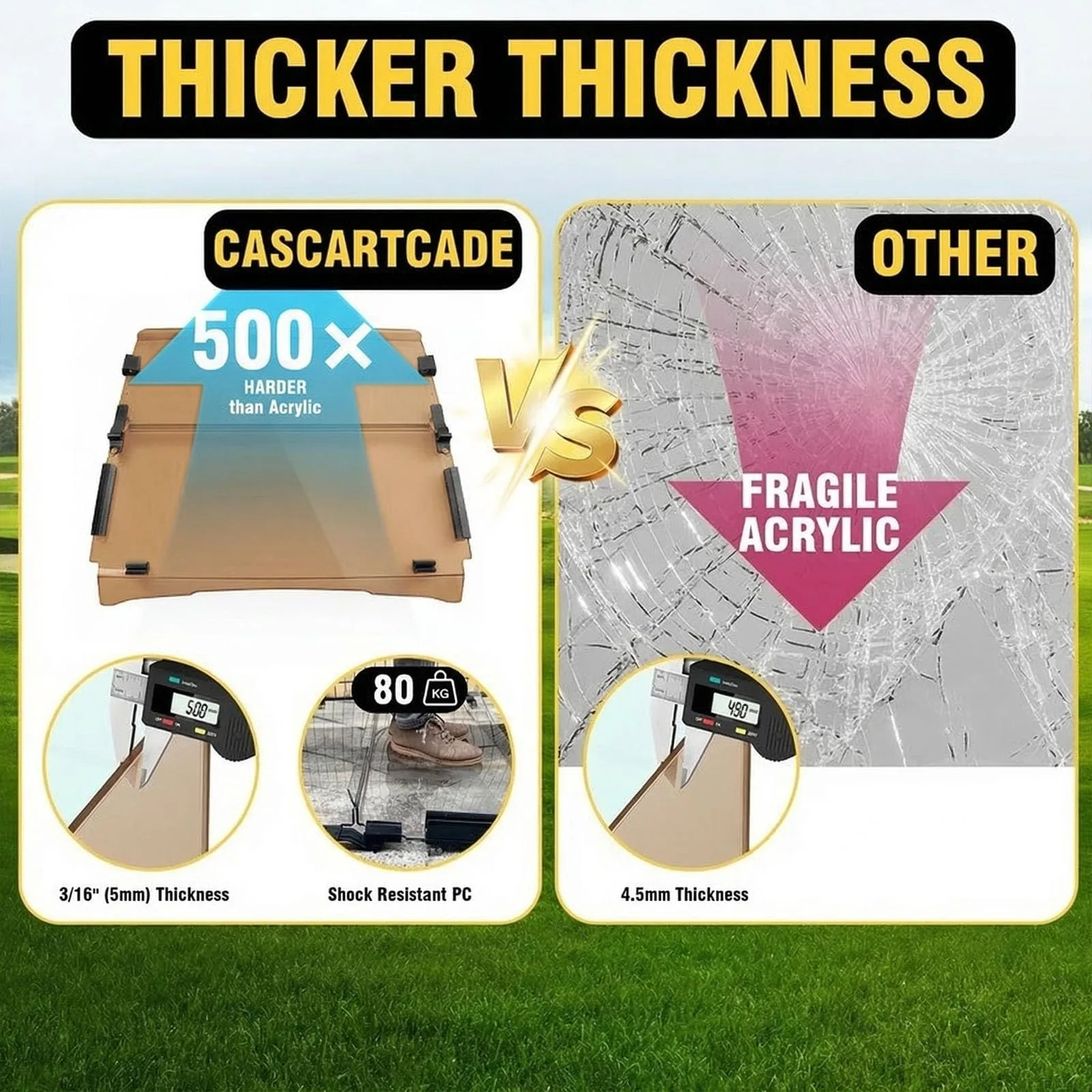 CasCartCade Windshield for E-Z-GO TXT 1994-2013 image 4