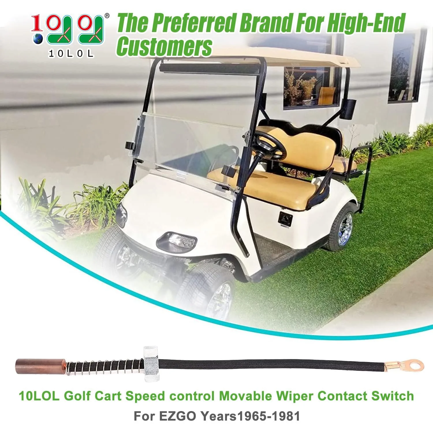 10L0L Speed Control Wiper Contact Brush — 12123-G1 (E-Z-GO 1965–1981) image 2