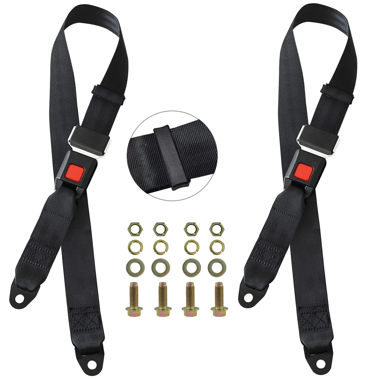 iLSKW LBS-02 Golf Cart Lap Strap Belt Set