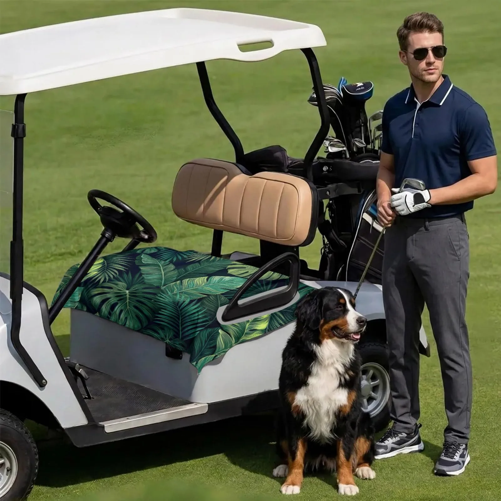 DecorLovee Golf Cart Seat Cover for 2-Seater Carts image 3