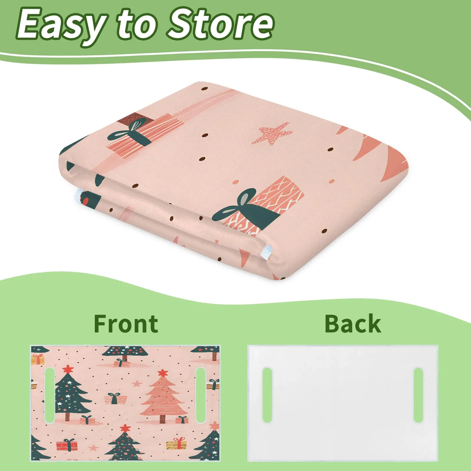 Tiveruda Pink Christmas Tree Golf Cart Seat Cover image 4