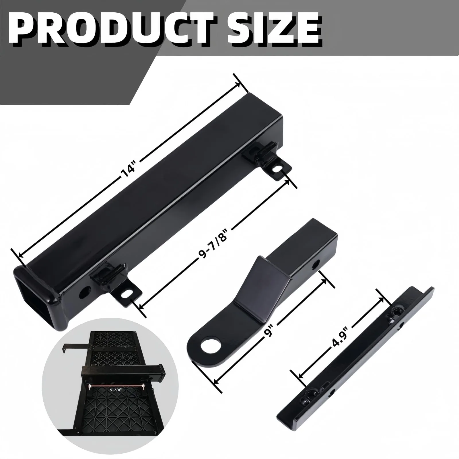 GFHUREB GE0005 Golf Cart Trailer Hitch Kit image 2