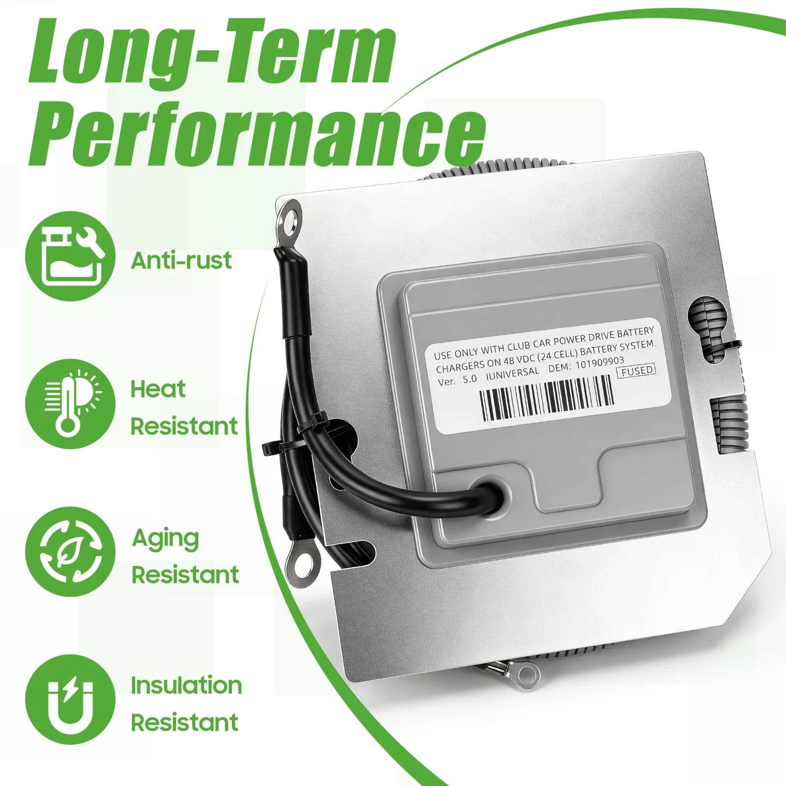 10L0L 48V OBC for 2009+ Club Car DS 6-Pin image 3