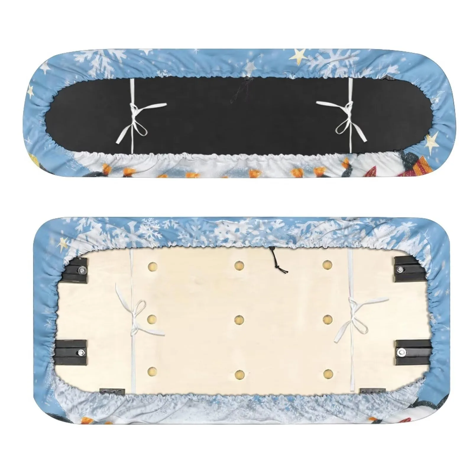 Quidrwyo Christmas Penguin Golf Cart Seat Covers image 2
