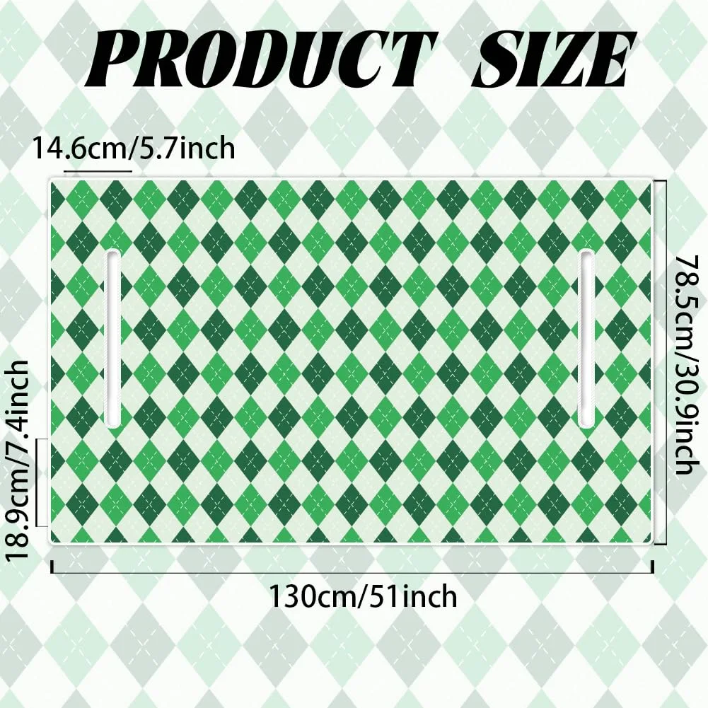 ORIGACH Green Argyle Golf Cart Seat Cover 51 x 31.9 in image 2