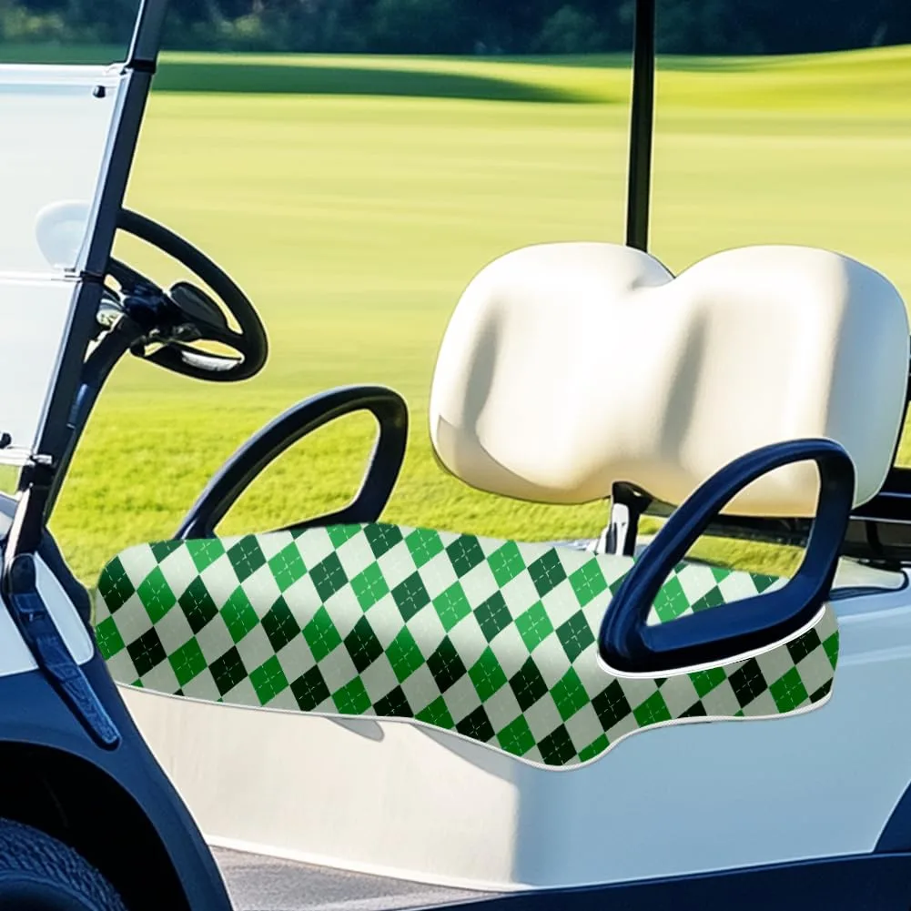 ORIGACH Green Argyle Golf Cart Seat Cover 51 x 31.9 in image 4
