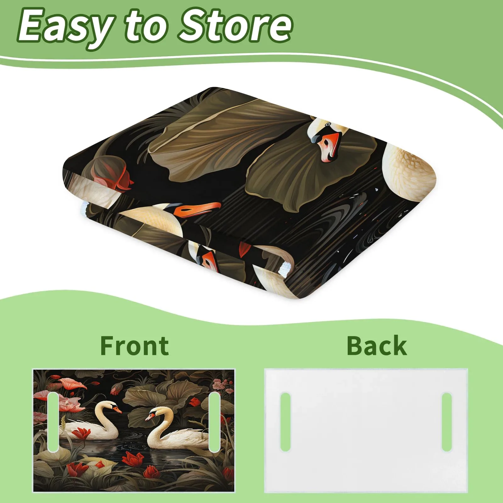 Tiveruda Goose Floral Golf Cart Seat Cover, 51 x 31 in image 4