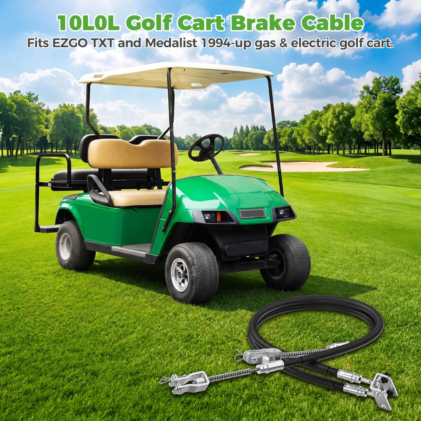 10L0L Brake Cable Kit for E-Z-GO TXT & Medalist image 3