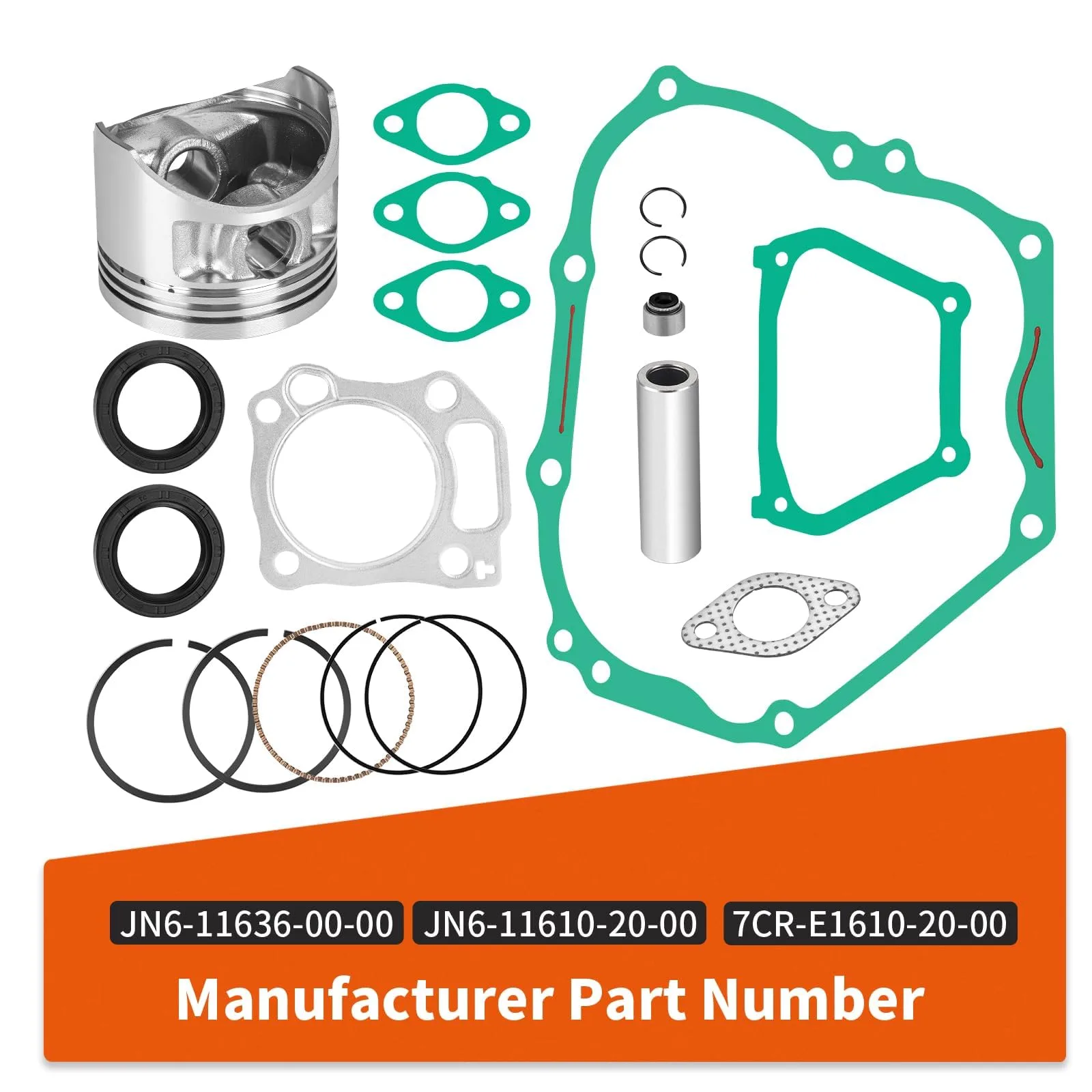 ZOZOYE Yamaha Golf Cart Engine Top-End Rebuild Kit image 3