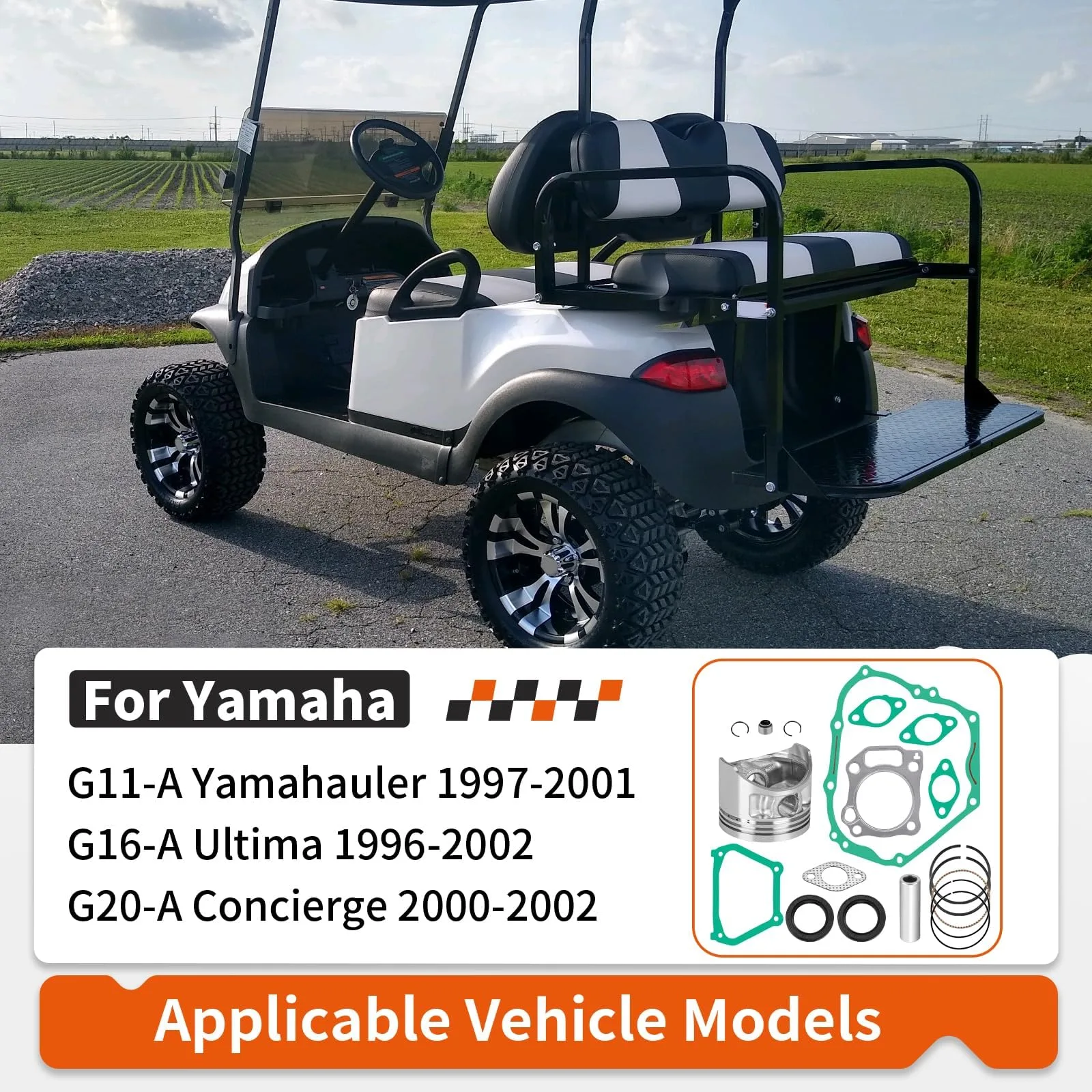 ZOZOYE Yamaha Golf Cart Engine Top-End Rebuild Kit image 4