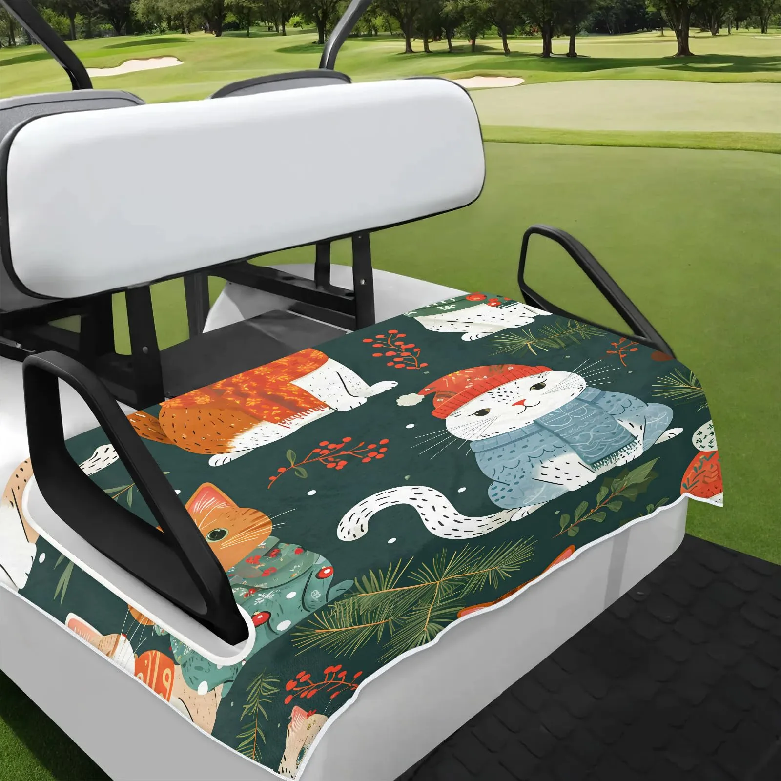 Tiveruda Golf Cart Seat Cover for Double Seats