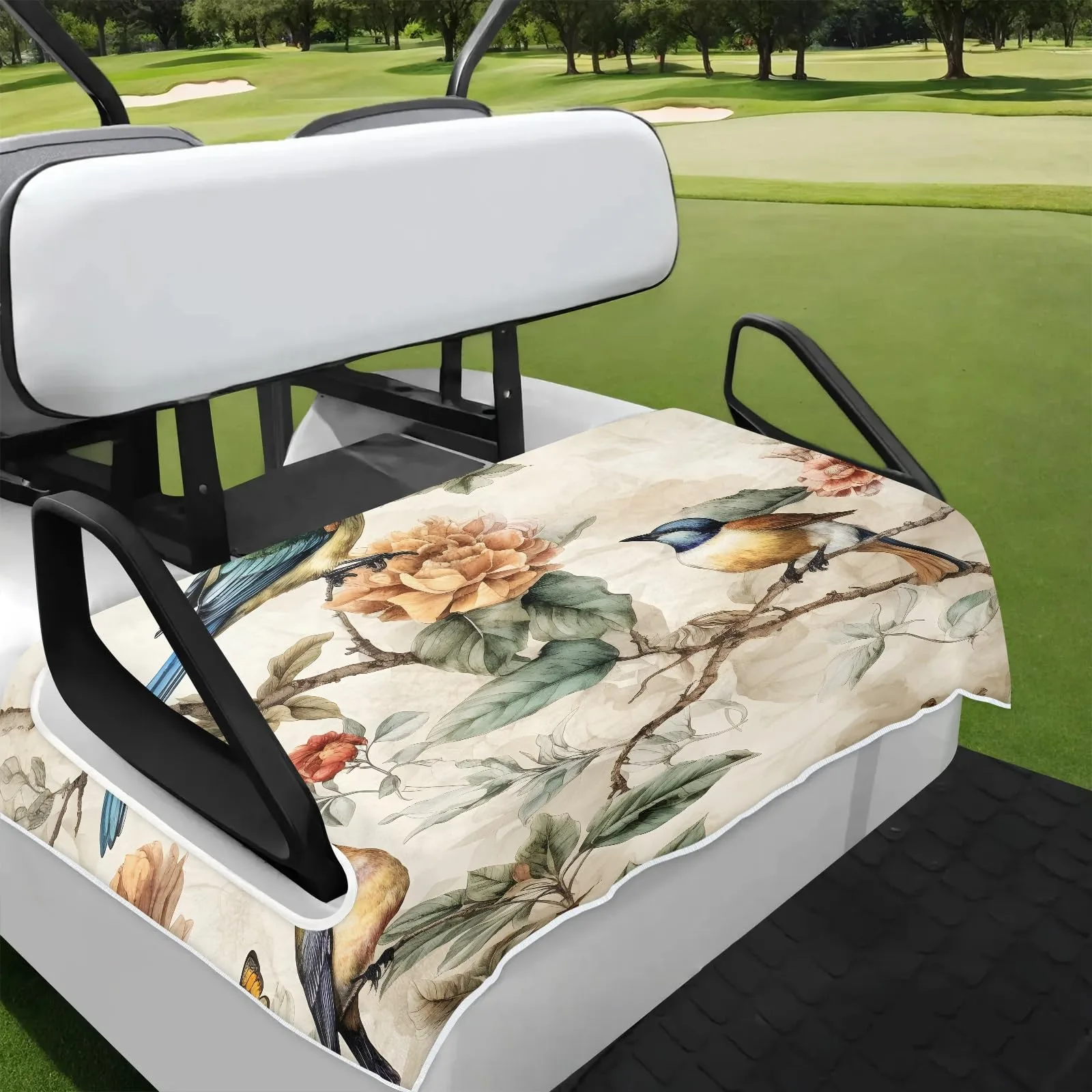 Tiveruda Golf Cart Seat Cover for Double Seats 51 x 31 in