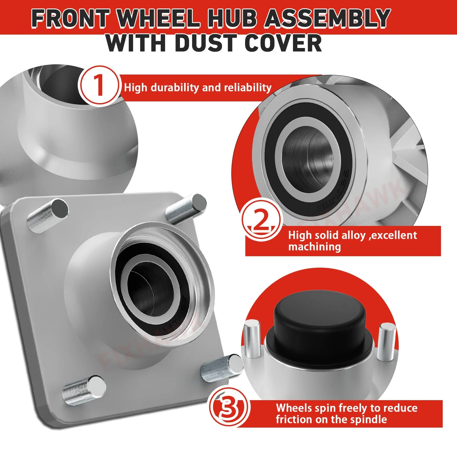 FIXHAWK FK-0007 Club Car Precedent Bushing Kit image 2