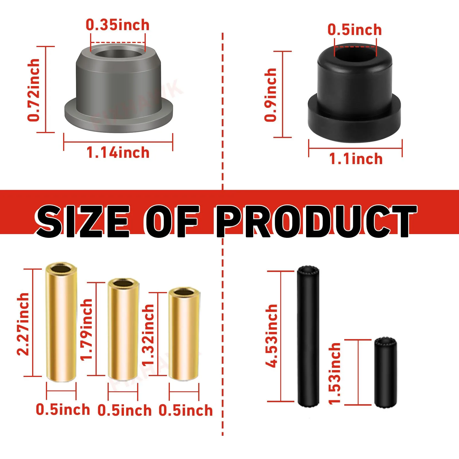 FIXHAWK FK-0007 Club Car Precedent Bushing Kit image 3