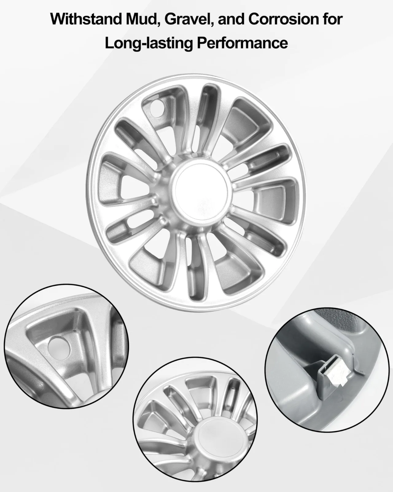 SAUTVS 8-Inch Golf Cart Wheel Hub Caps ZP-YJ-041903-004 image 3