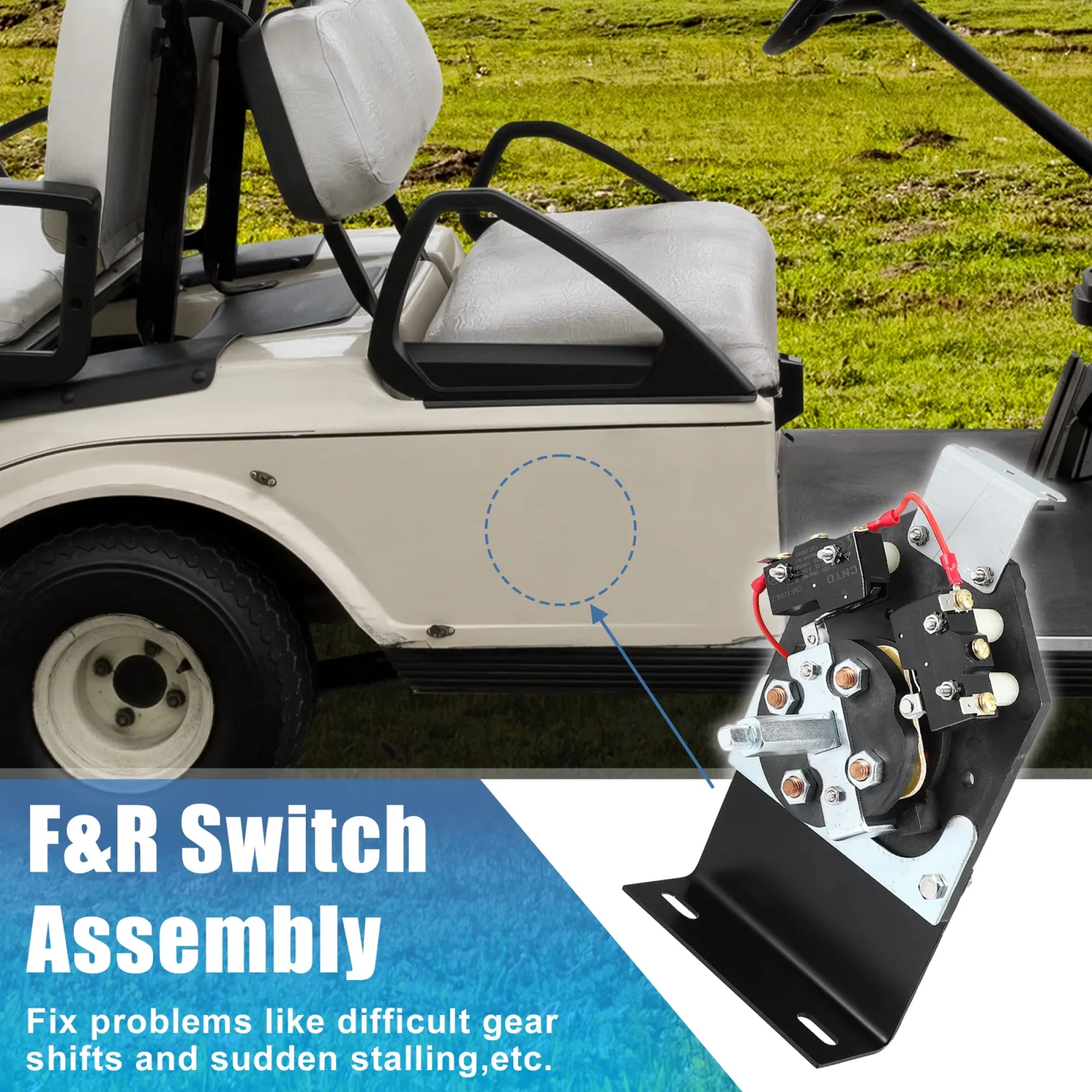 X AUTOHAUX E-Z-GO Forward Reverse Switch Assembly image 3