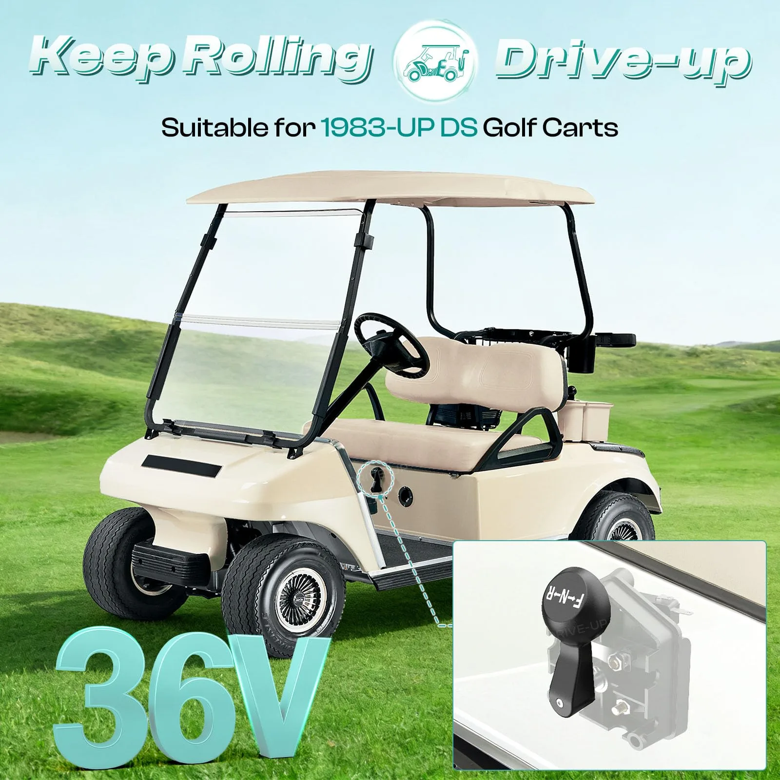 DRIVE UP 36V Forward/Reverse Switch for Club Car DS image 2