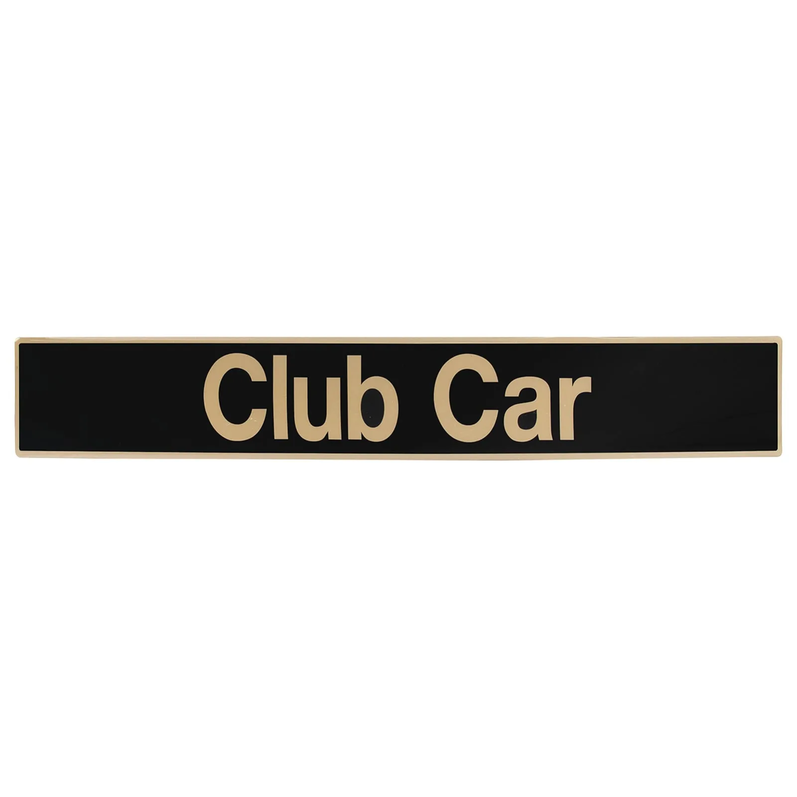 DRIVE UP Club Car DS Black/Gold Name Plate Emblem — DU00269