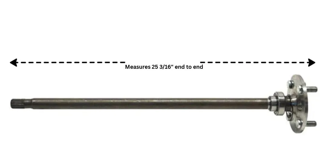 3G Passenger-Side Axle for Club Car Precedent 2007+ image 3