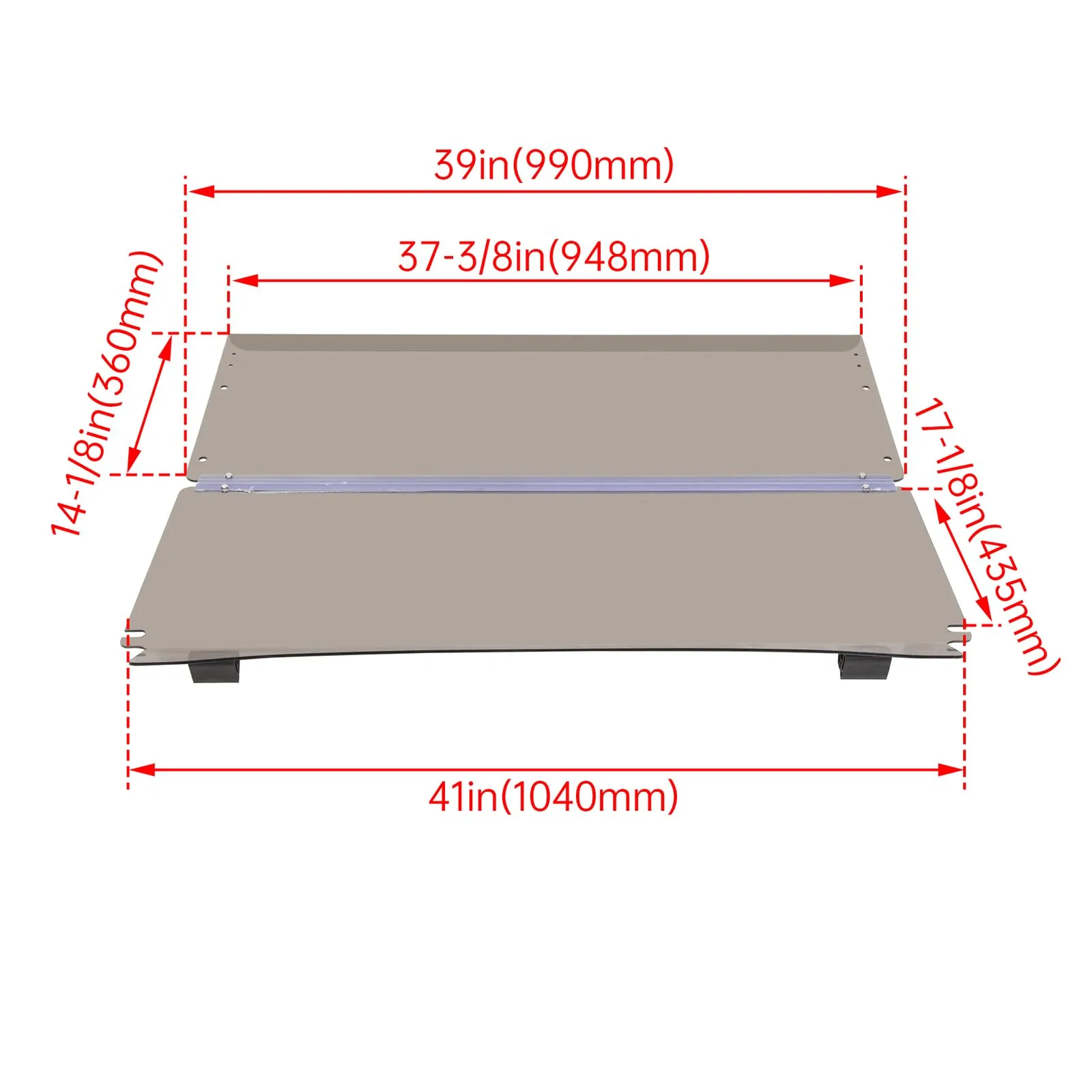 LIRHIQYGF Folding Windshield for E-Z-GO TXT 1994-2014 image 2