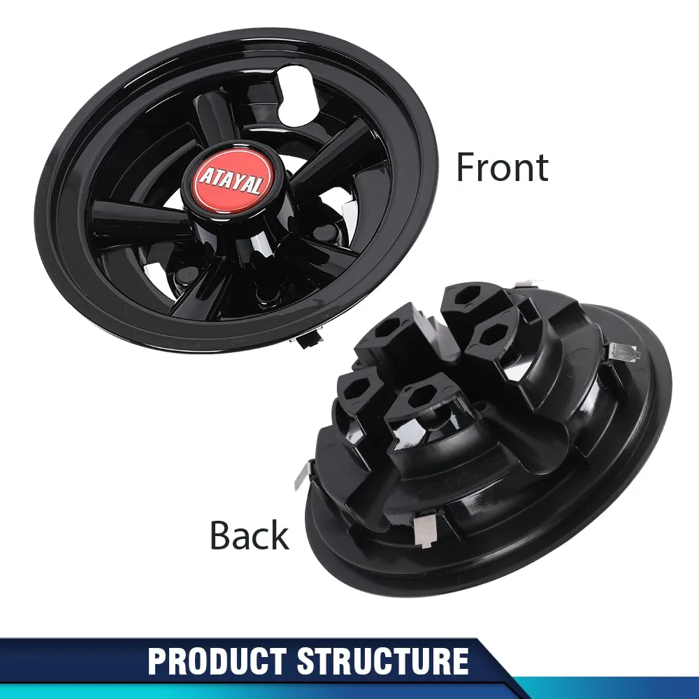 PIT66 Golf Cart Hub Caps for E-Z-GO, Yamaha & Club Car image 2