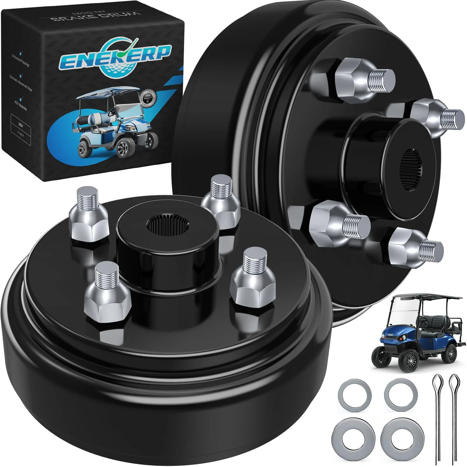ENEKERP E-Z-GO TXT Rear Brake Drum Hub Assembly