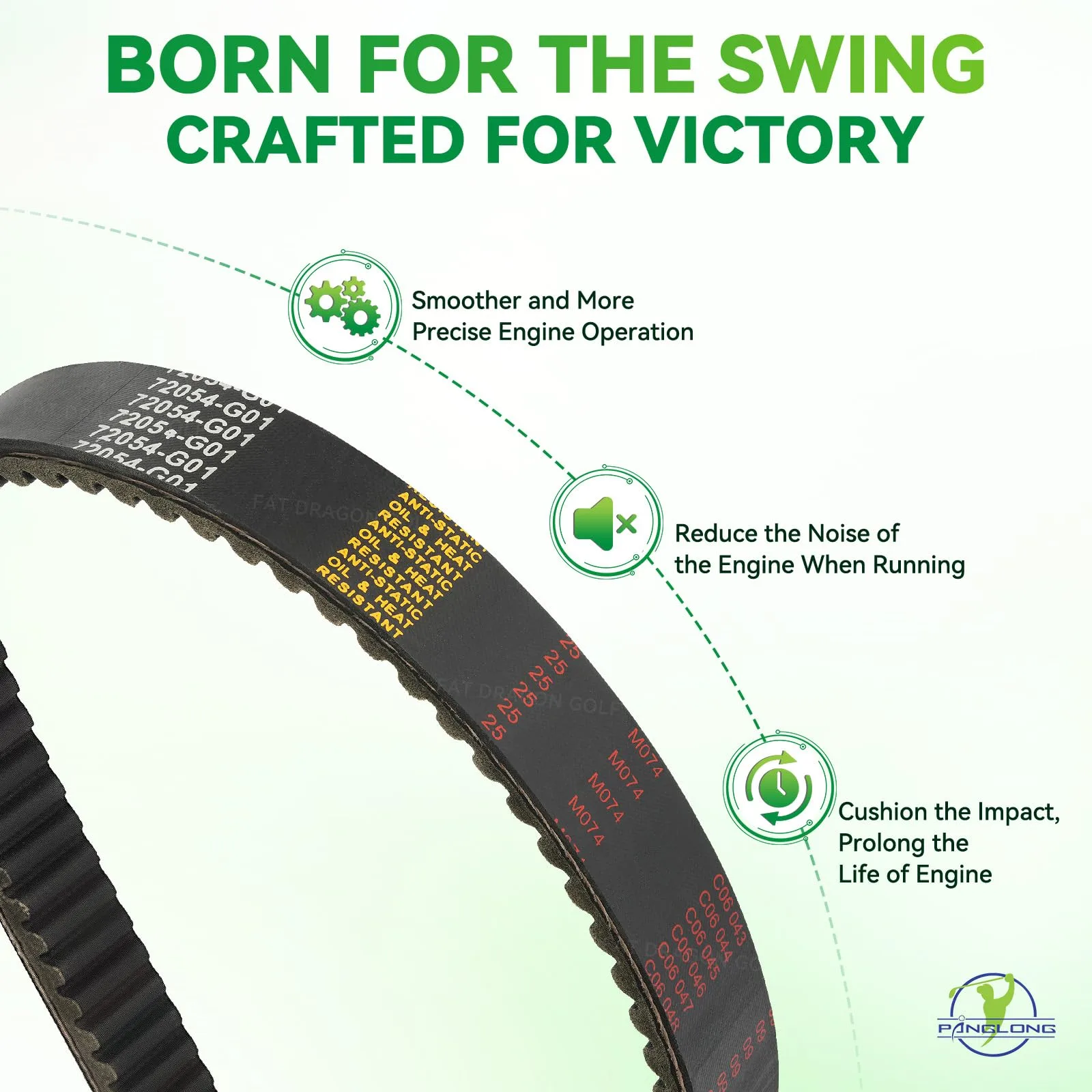 Panglong CVT Drive Belt for E-Z-GO TXT and Medalist image 3