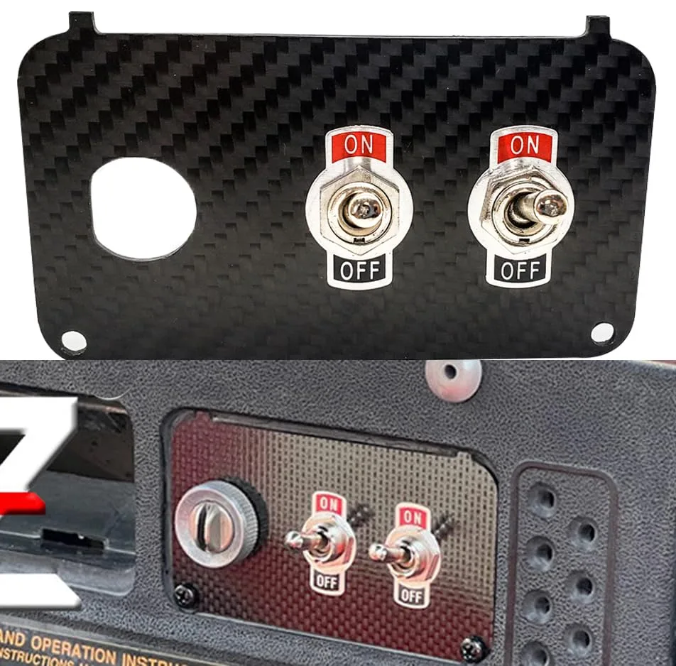 OZ-USA Carbon Fiber E-Z-GO Key Switch Plate EG03