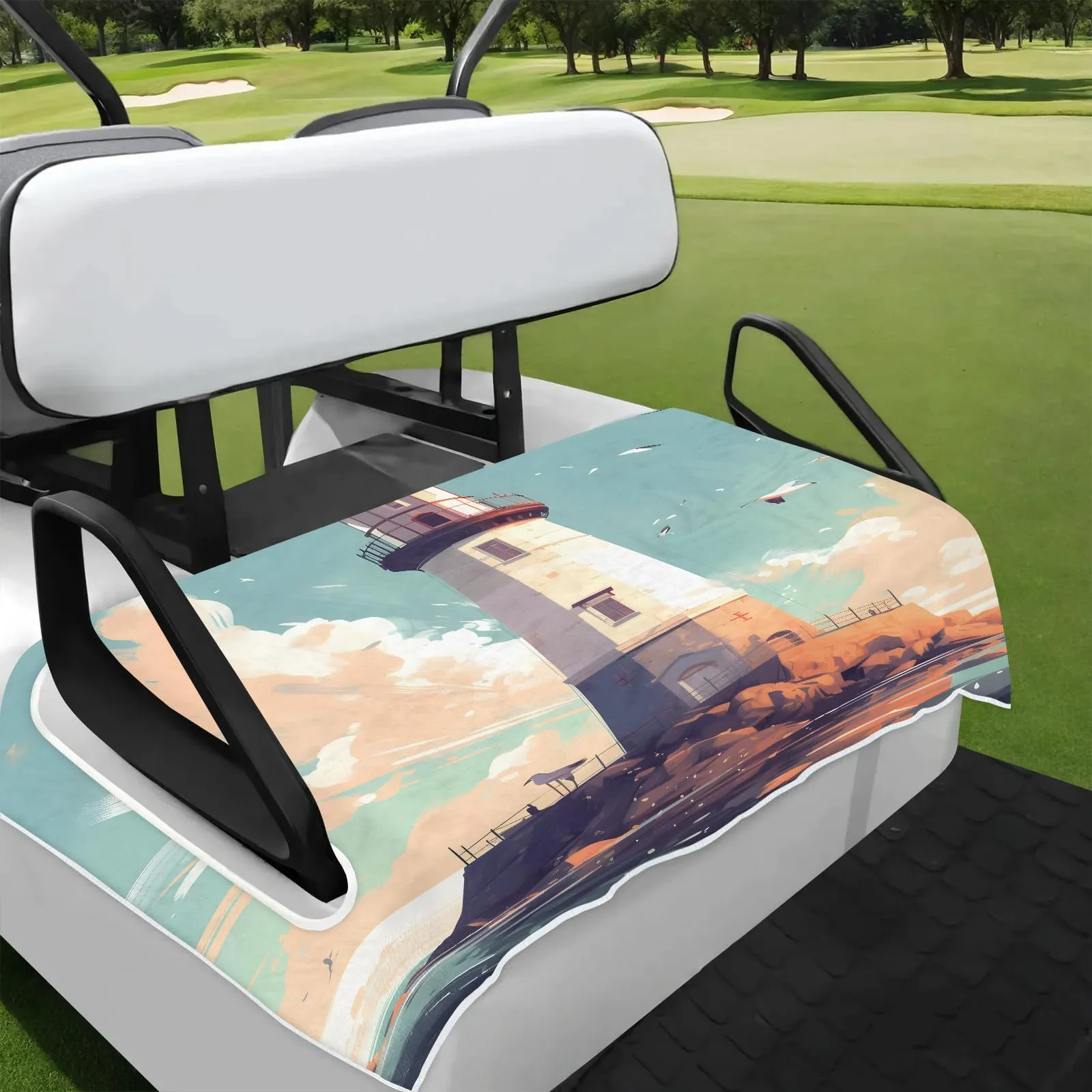 Tiveruda Golf Cart Seat Cover for Double Seats