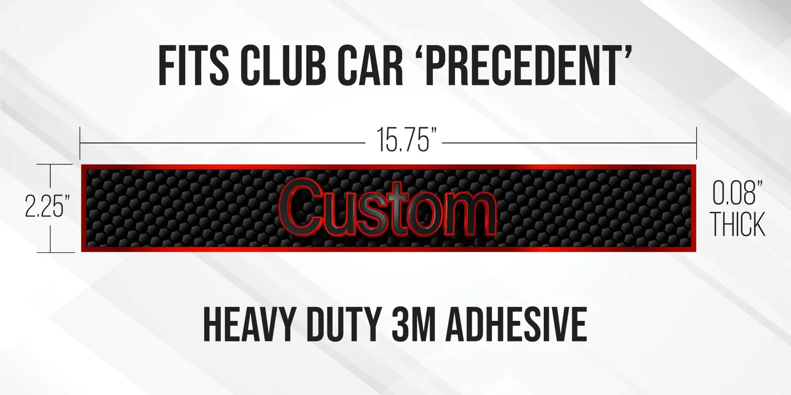 Custom Name Plate for Club Car Precedent Golf Cart image 4