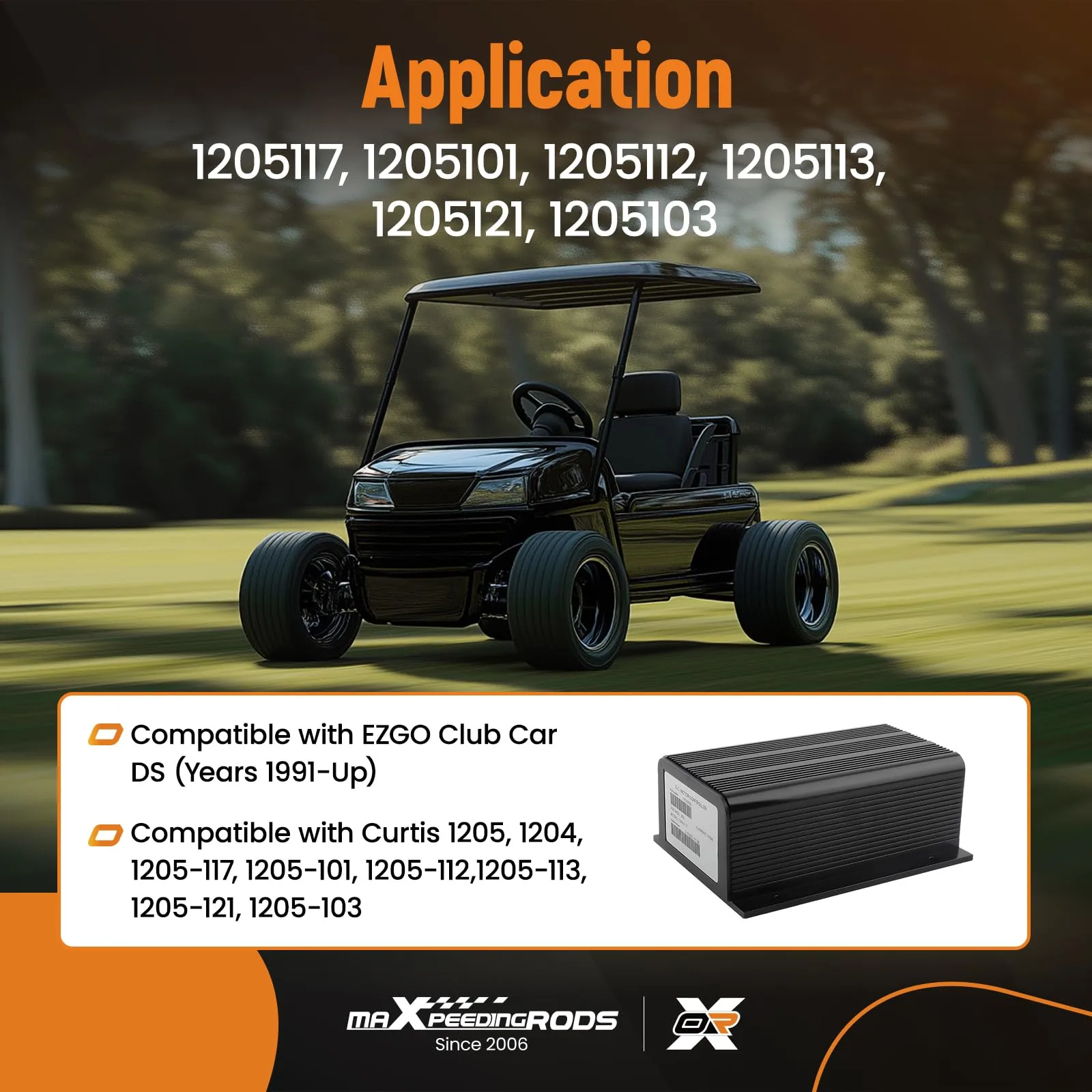 maXpeedingrods GL62MO 36V 500A Golf Cart Controller image 2