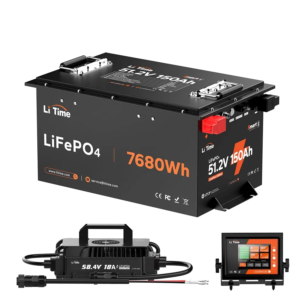 LiTime 48V 150Ah Golf Cart Lithium Battery Kit