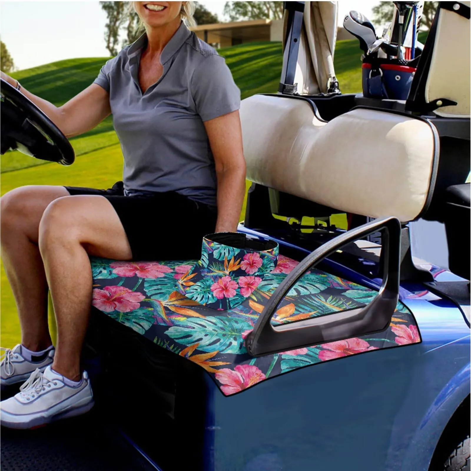 Yewattles Golf Cart Seat Cover for Club Car 2-Seater image 2