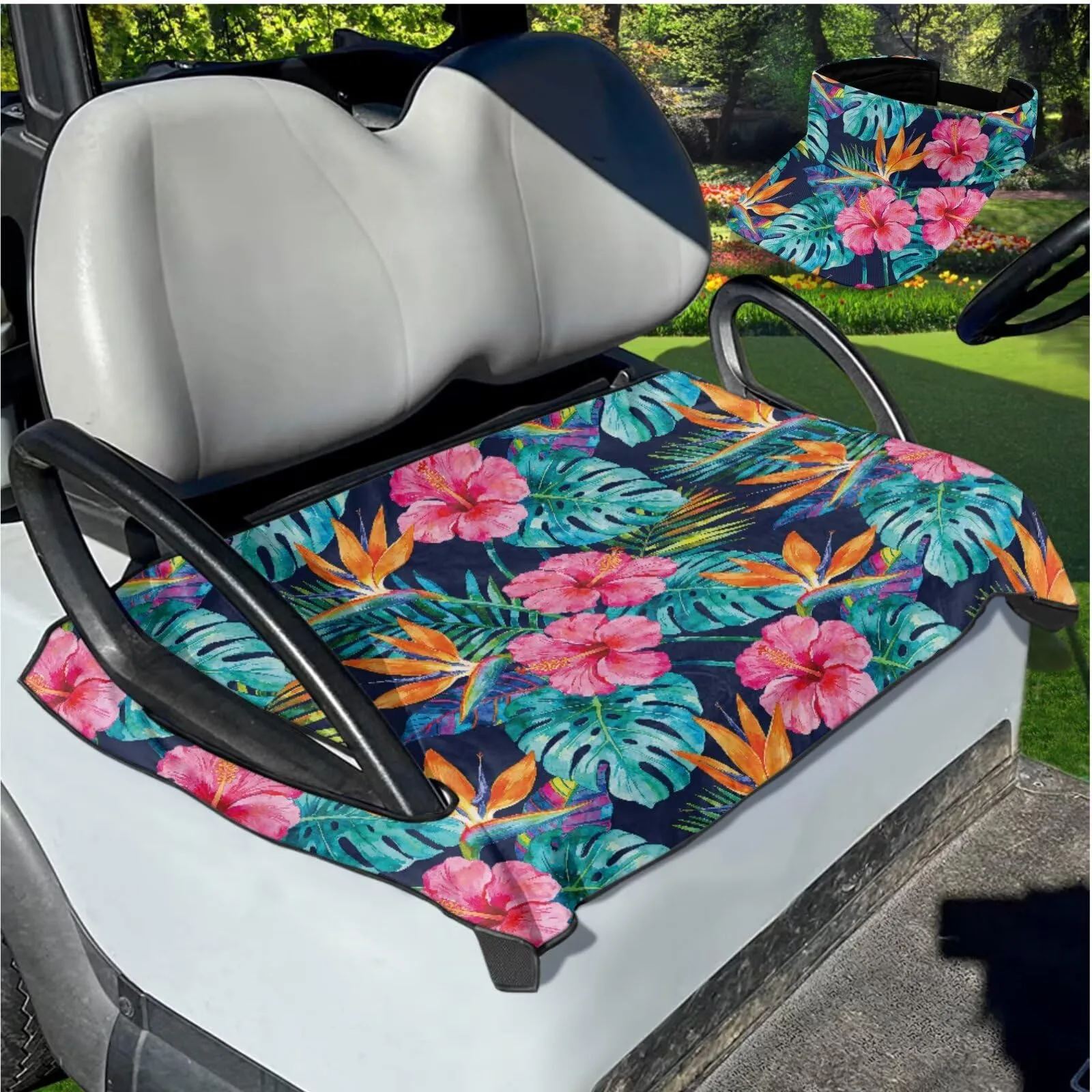Yewattles Golf Cart Seat Cover for Club Car 2-Seater image 3