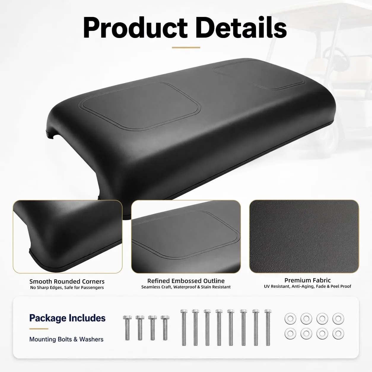 Roykaw Front Seat Bottom Cushion for Club Car DS image 4