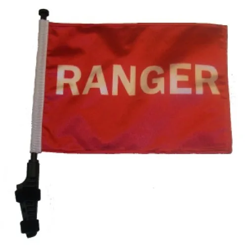 SSP Flags Ranger Golf Cart Flag with EZ On & Off Bracket