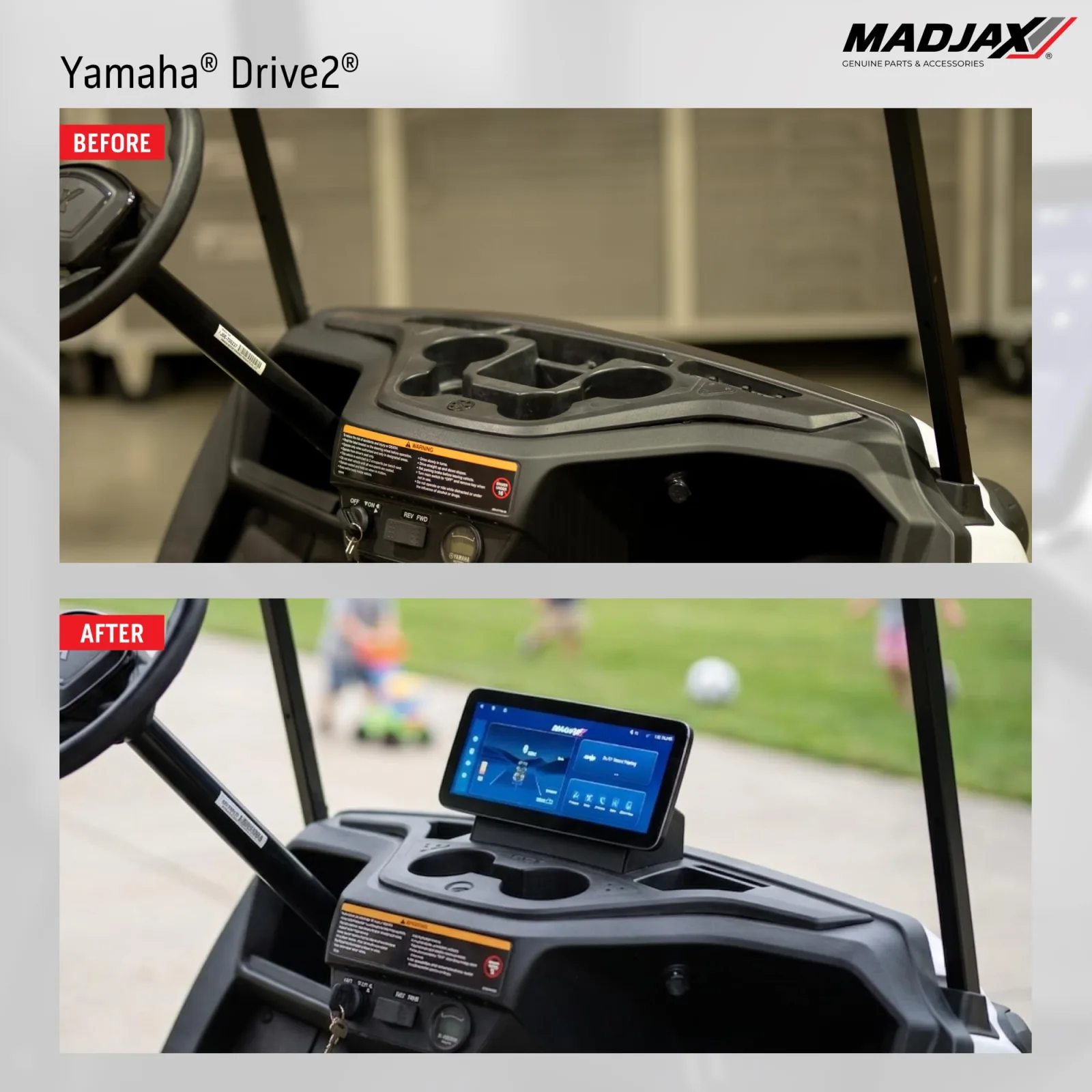 MadJax Kinect 12.3-Inch Touchscreen for Yamaha Drive2 image 4