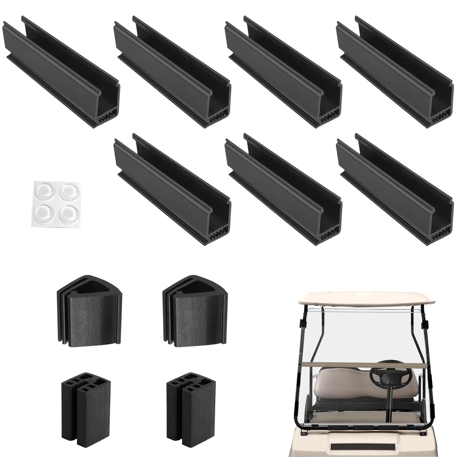 RIZINKART Windshield Clips for Club Car DS and Yamaha