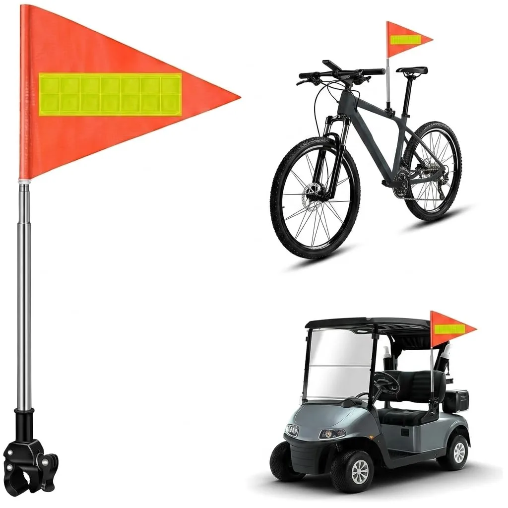 Milisten Reflective Golf Cart Safety Flag GJ15301PJ
