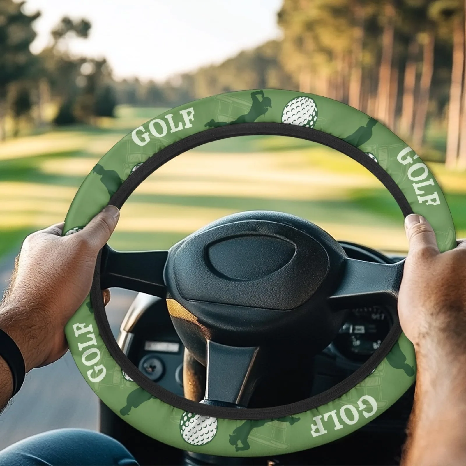 INSTANTARTS Aztec Golf Cart Steering Wheel Cover