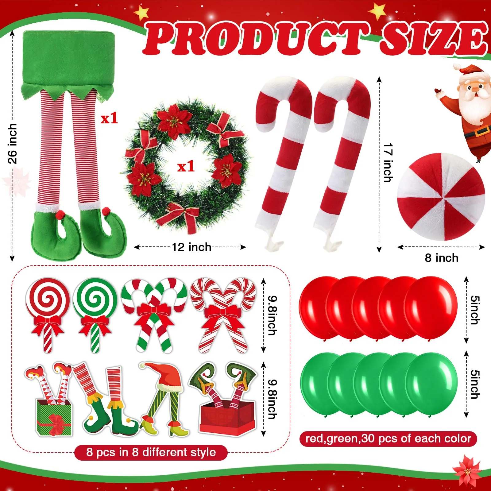 Soulchen Christmas Golf Cart Decoration Set image 2