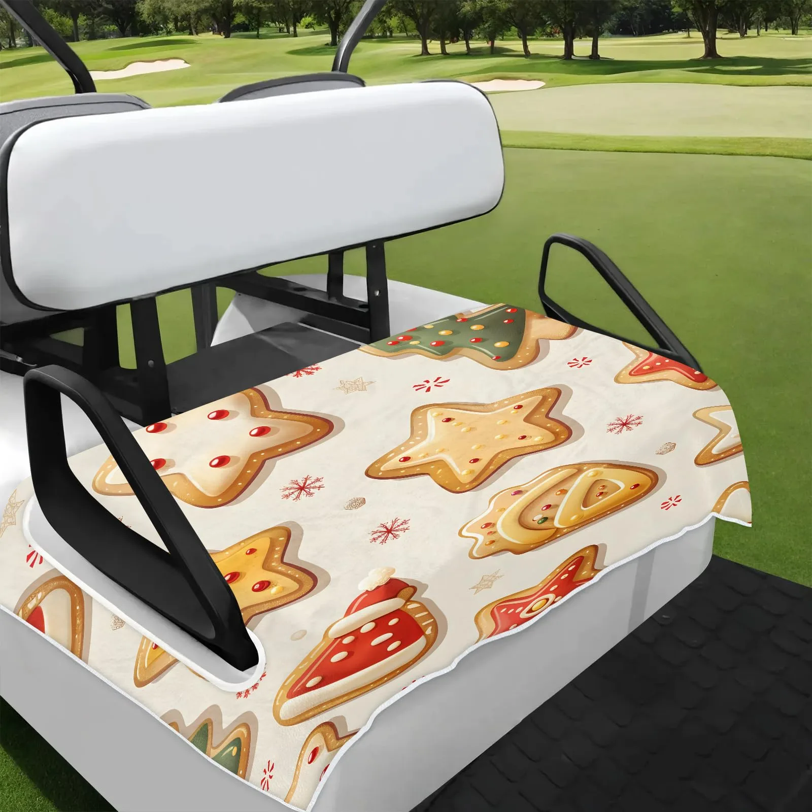 Tiveruda Golf Cart Seat Cover for 2-Person Seats