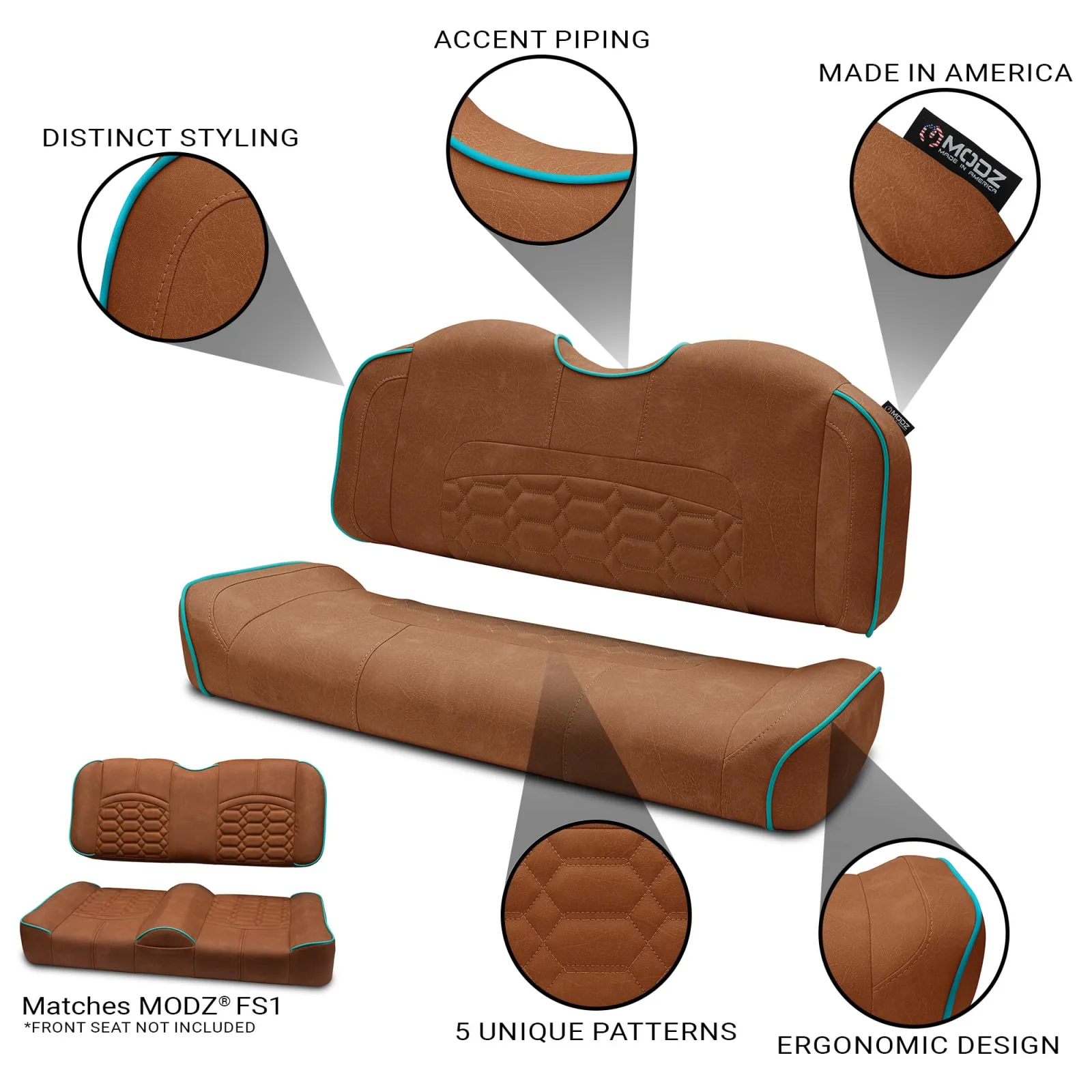 MODZ RSC1 Cobra Rear Seat Cushion for GTW and Madjax image 2