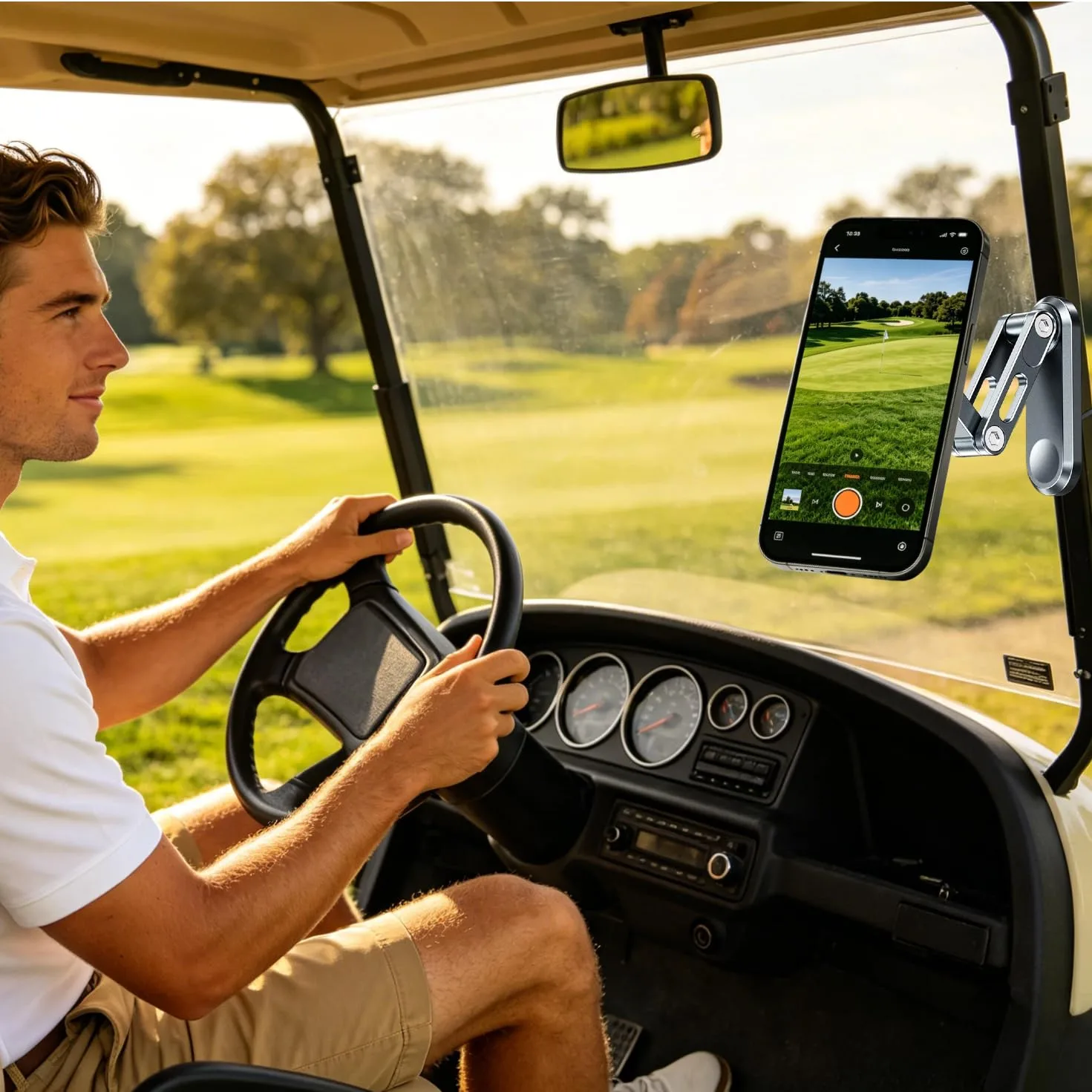 Chapter Seven Z21 Magnetic Golf Cart Phone Holder for MagSafe iPhone image 3