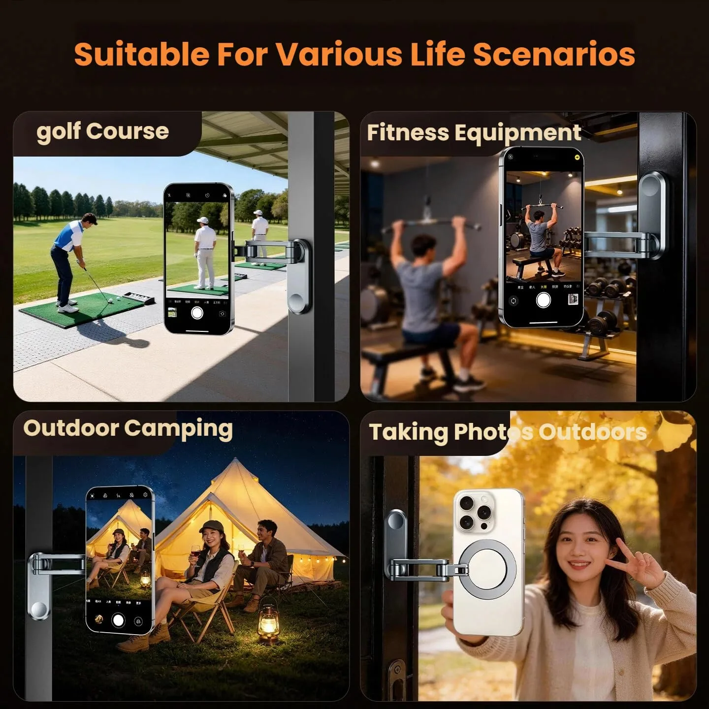Chapter Seven Z21 Magnetic Golf Cart Phone Holder for MagSafe iPhone image 4