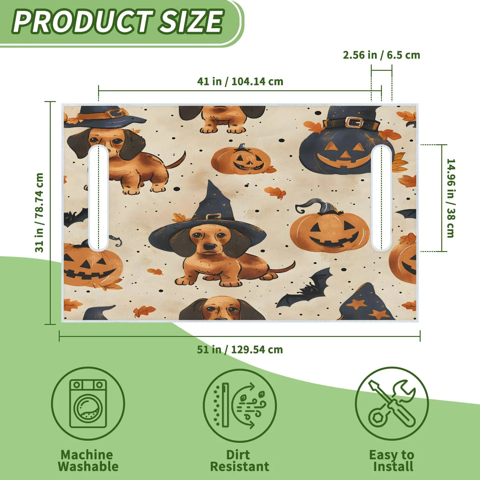 Tiveruda Halloween Pumpkin Golf Cart Seat Cover image 2