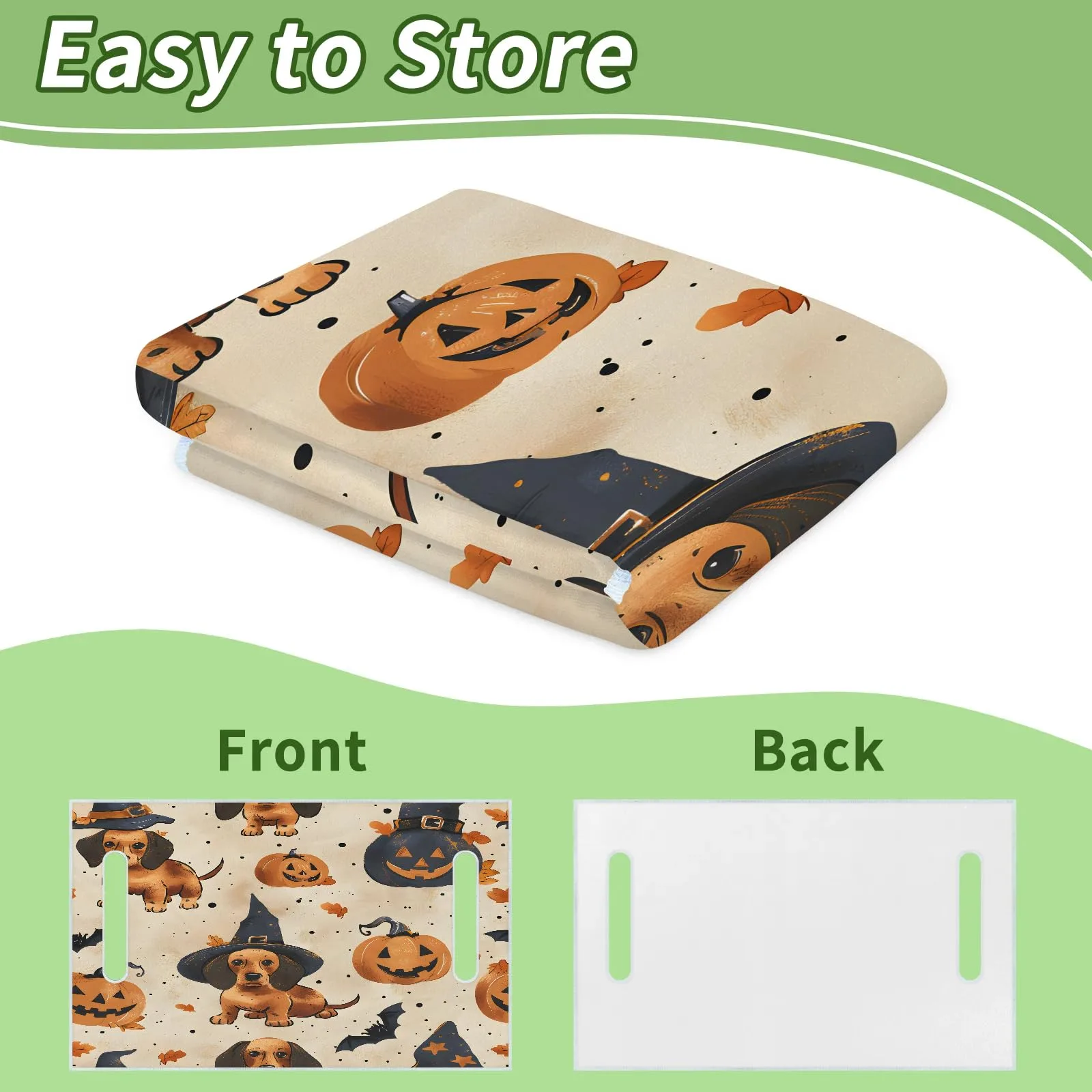 Tiveruda Halloween Pumpkin Golf Cart Seat Cover image 4