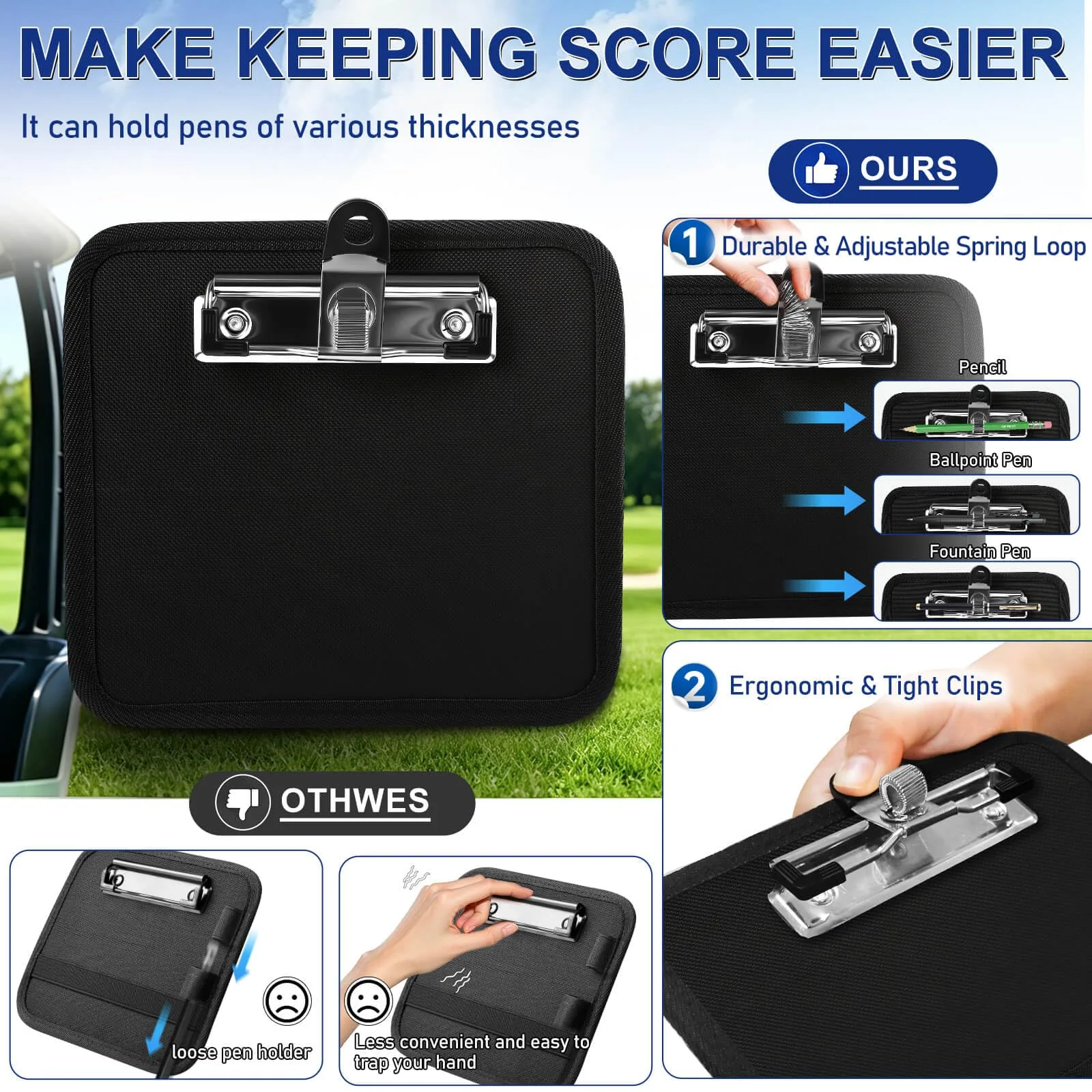 MOSNAI M541 Golf Cart Scorecard Holder image 3