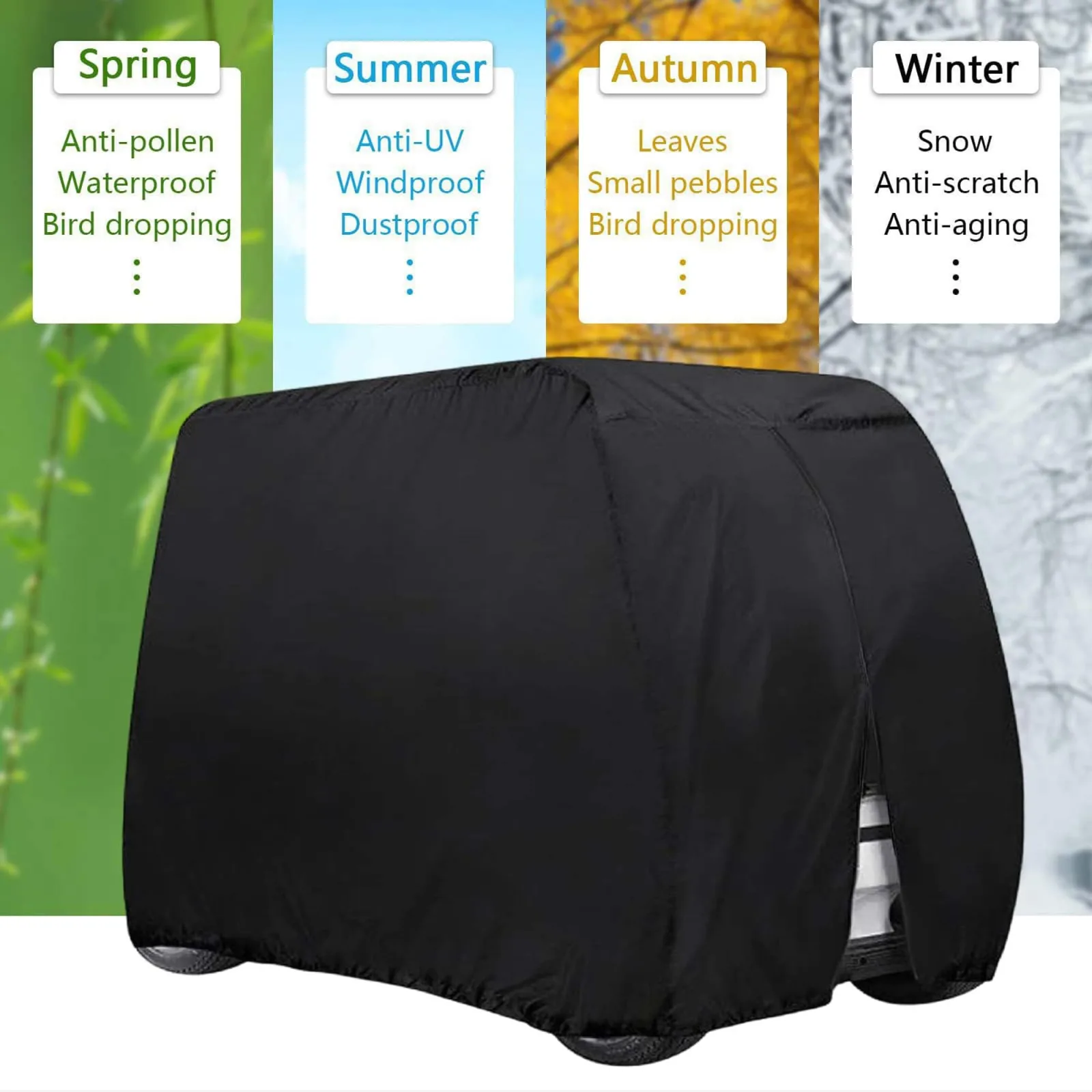 Golf Cart Cover for Club Car Tempo 4-Fun 2018–2024 image 4